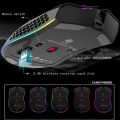 K-Snake BM600 1600 DPI 7-keys Hollow Lightweight Charging RGB Colorful Gaming Mouse. 