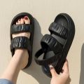 PLOVER Women's Summer Sandals, Girls' Slippers, Slip-on Feeling, Outer Wear, Thick Bottom, Non-Slip All-Matching with Heel Sandals, Women's Summer. 