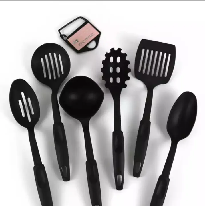 Kitchen%206pc%20spoon%20set%20%20Tools%20-%206%20Pcs%20Kitchen%20Spoon%20Set%206%20PCS%20Kitchen%20Utensils%20Set%20Non-Stick%20Dishwasher%20Safe%20Cooking%20Tools%20Spoon,%20Slotted%20Spoon,%20Spatula,%20Skimmer,%20Ladle,%20Pasta%20Server%20-%20Image%208