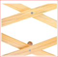 Wall-mounted wood rack Adjustable Wood Wall Hanger 10 Hooks Storage Rack Key Towel Holder. 