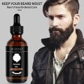 ROZINO Beard Care Oil, 30ml - Deep Moisturizing & Refreshing, Non-Greasy Formula for Messy, Dry Beards | Plant-Based Essence, Hypoallergenic, Gentle on Skin. 