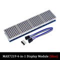 MAX7219 Dot Matrix Module For Arduino Microcontroller 4 In One Display with 5P Line Red Green Blue. 