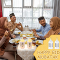 6PCS LED Eid Mubarak Lantern Moon Star Lights Moroccan Style Hanging Lantern White. 