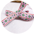Thickened Polyester Jacquard Ribbon Lace Material Decoration Handmade DIY Ethnic Jacquard Ribbon. 