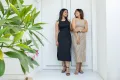Adela Midi Dress-Beige. 