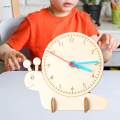 DIY Clock Model DIY Wooden Science Experiment Model Kits Stem for Developmental Toy. 