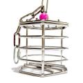 【The Quiet Page】304 Stainless Steel Parrot Biting And Foraging Box Yiqu Toy Teeth Grinding Water Fruit Basket Large Parrot Cage Pendant. 