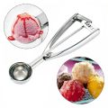 Ice Cream Scoop Stainless Steel Cookie Scoop Trigger Kitchen Tool Cookie Spoon Ice Cream Scoop Scoop for Ice Cream Small Stainless Steel Kitchen Utensils. 