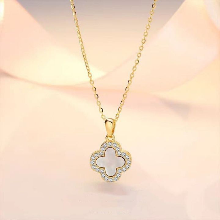 Clover%20Necklace%20Female%20Fashion%20Women's%20Collar%20Chain%20Korean%20Style%20Necklaces%20for%20Girls%20Gifts%20-%20Image%204