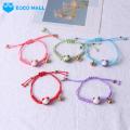 Women Bracelet Small Bell Braided Rope Charms String Bracelet. 
