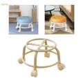 360° Rotating Roller Stool Round Multiuse Swivel Chair Small Pedicure Stool Lightweight Pulley. 