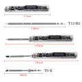 SI012 (T12-B2)Portable Mini Electric Soldering Iron Smart LED Digital Display Adjustable Temp Iron Built-in Buzzer. 