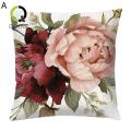 Quorrae Cushion Case Aesthetic Soft Texture Floral Pattern Cushion Cover / No-pilling Pillow Case Fine Stitching Polyester Machine Washable Floral Pattern Cushion Case Home Decor  ﻿. 