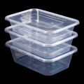 200/1000mlRectangular Disposable Lunch Box Plastic Takeaway Packing Box Transparent Fast Food Box Thickened Lunch Box. 