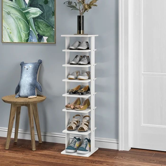 Standard Shoe Rack Rectangle Shape Wall Side Fixture Shoe Organizers For Home Decor,Office,Bedroom,Entryway,waiting area,LivingRoom