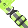 Reflective Vest,Adjustable,High Visibility Vest,Safety Vest with 8 LED Lamps, High Visibility for Jogging Running Green. 