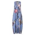 ZANZEA Summer Womens Summer Floral Printed Beach Dress Ladies Long Vest Maxi Dresses. 