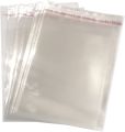 100pcs 4X6 Inch Transparent Polythene Gift Packing Bag with Self Sticker. 