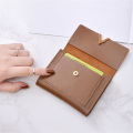 Kstyle Women Cute Elegant Fashion Classy Simple Premium PU Leather Trifold Short Wallet Card Holder Purse Clutch Pouch Coin Wallet - 887. 
