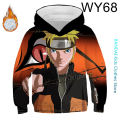 Naruto Children's Clothing Baby Boys Hoodies Men Women Clothes Kakashi Japanese Anime Boys Sasuke Costume. 