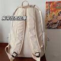 Junior High School Students ins Mori Girl Schoolbag Japanese Backpack Solid Color Simple South Korea Female Backpack Student Large Capacity. 