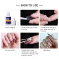 3g Fast Drying Nail Glue for False Nails Glitter Acrylic Nail Rhinestone Decoration Extension Glue Adhesive Nail Care Tool. 