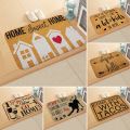 Retro Letters Door Mat 40*60cm Indoor Hallway Balcony Mats Velvet Anti-slip Rug Living Room Bathroom Carpet-40cmx60cm. 