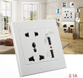 Universal Socket with USB Electric Wall Charger 2 Ports USB Outlet Power Home Charger Power Socket with USB Outlet AC 110V-250V. 