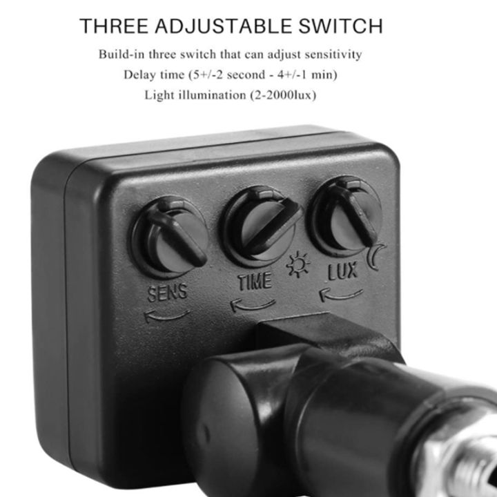 3X%20220V%20Mini%20Human%20Body%20Infrared%20Sensor%20Infrared%20Body%20Sensor%20Switch%20LED%20Flood%20Light%20PIR%20Motion%20Sensor%20Adjustable%20Black%20-%20Image%203