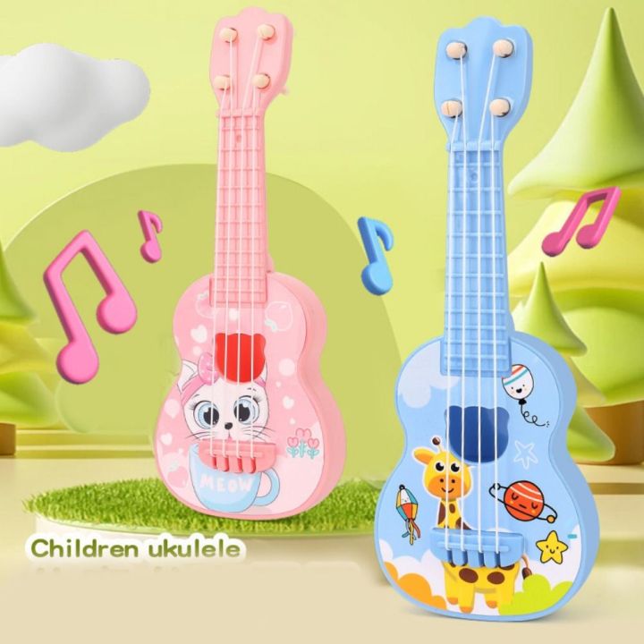 Stringed Instrument 4 Strings Simulation Ukulele Toy Cartoon Animal ...