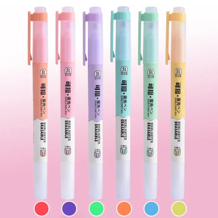 6%20Pcs%20Erasable%20Highlighter%20Pen%20Set%20-%20Highlighter%20Marker%20Pen%20-%20Pastel%20Study%20Supplies%20-%20School%20Office%20Stationary%20-%20Student%20Art%20-%20Double%20Headed%20-%20Image%205