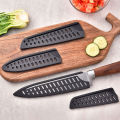 Kitchen Knife Sheath Black Plastic Knife Covers Knife Blade Protector Cover Edge Guards Case Boning Fruit Bread Chef Knife Tool. 