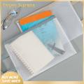 Enigma- Portable Document Holder Waterproof Transparent File Holder Zipper Bag with Handle Large Capacity Document Storage for Office Supplies Pvc Material Buyers' Choice. 
