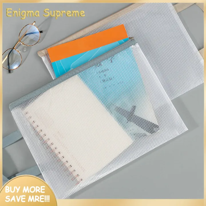 Enigma-%20Portable%20Document%20Holder%20Waterproof%20Transparent%20File%20Holder%20Zipper%20Bag%20with%20Handle%20Large%20Capacity%20Document%20Storage%20for%20Office%20Supplies%20Pvc%20Material%20Buyers'%20Choice%20-%20Image%205
