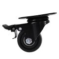 Heavy Duty Casters with Brakes, Table Casters with Safety Double Lock, Floor Protection, Swivel Rubber Casters. 