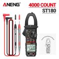 ANENG ST180 4000 Counts Digital Clamp Meter AC Current Multimeter Ammeter Voltage Tester Car Amp Hz Capacitance NCV Ohm Tool. 