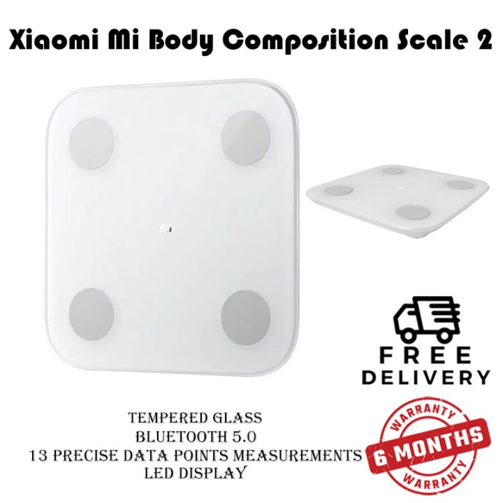 Original Xiaomi Mi Body Composition Scale 2 - Smart BMI Analysis Fat G-sensor Mifit APP Body Composition Monitor With LED Display