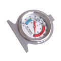 【ZIME】 Stainless Steel Metal Temperature Refrigerator Freezer Dial Type Thermometer. 