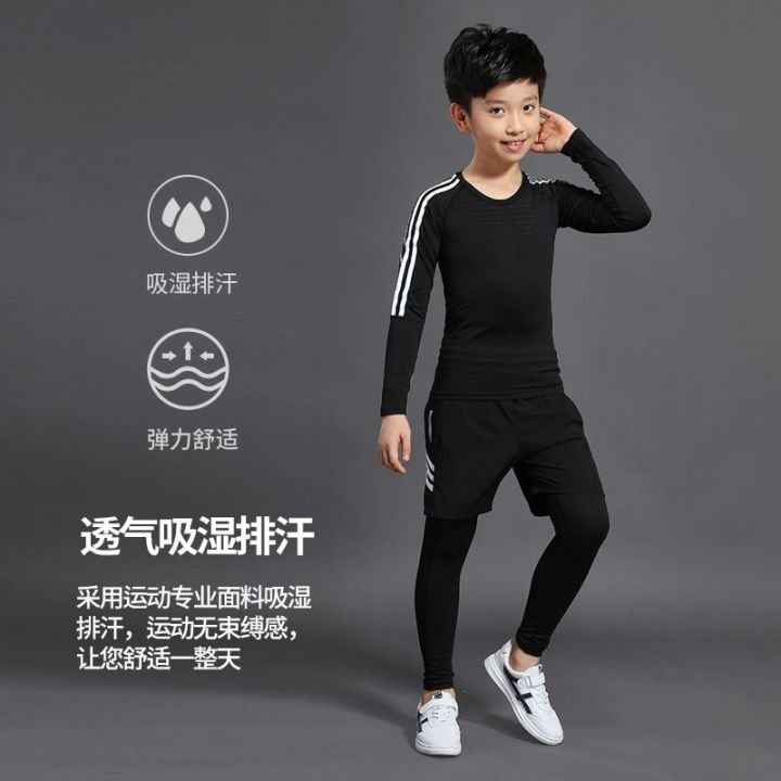 Children's%20Tights%20Training%20Wear%20Quick%20Drying%20Clothes%20Workout%20Clothes%20Suit%20Boys%20and%20Girls%20Running%20Sports%20Kids%20Basket%20Football%20Base%20-%20Image%204