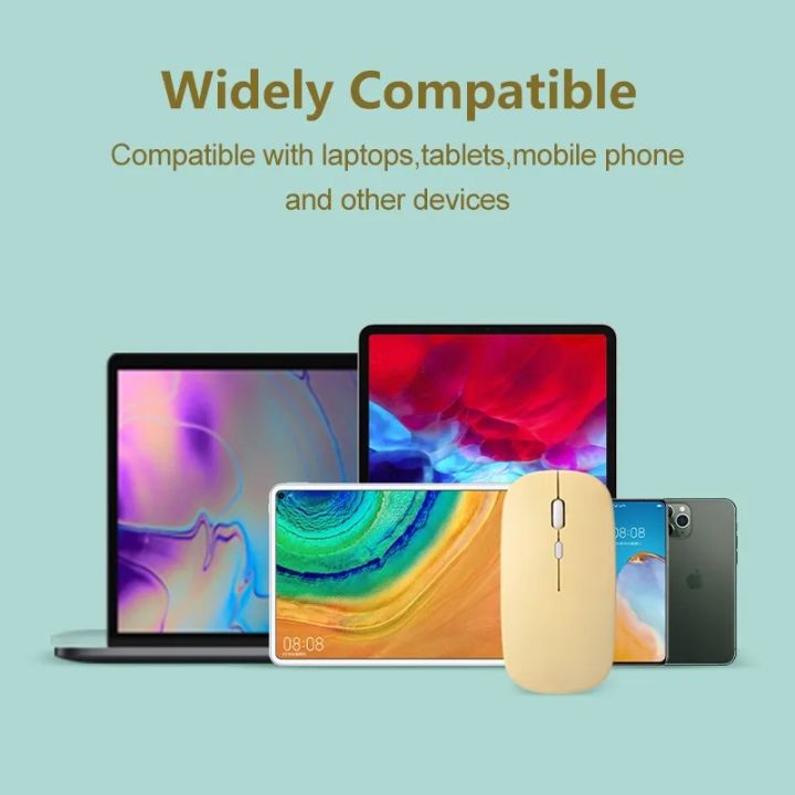 【ALLGOOD】Rechargeable Wireless Bluetooth Mouse For iPad Samsung Huawei ...