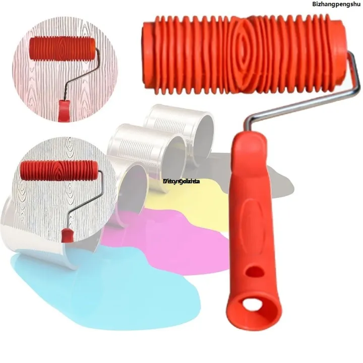 Tube%20tool%20with%20handle%20imitation%20pigment%20wall%20painting%20roll%20%5Bnew%20arrival%5D%20cylinder%20paint%20wood%20grain%20rubber%20paint%20DIY%20rolling%20gpengs%20Bizhanhu%20cheap%20price%20household%20printing%20pattern%20-%20Image%203