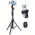 160cm Tripod for Cell Phone Camera Phone Stand Tripod with Remote and Phone Holder Portable Tripod Video Recording. 