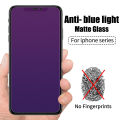 Anti Blue Light Matte Tempered Glass for iPhone 11 12 13 Mini X XR XS MAX Screen Protector on for iPhone 11 12 13 Pro Max. 