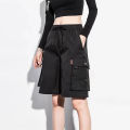 Shorts Women over the Knee Summer Thin Student Korean Style Loose Sports Versatile Slimming Leisure Cargo Fifth Pants Women. 