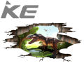 【IKE】Funny Cartoon Removable Jurassic Animals 3D Dino Sticker painting picture for Children Room Baby dinosaur Floor Stickers. 