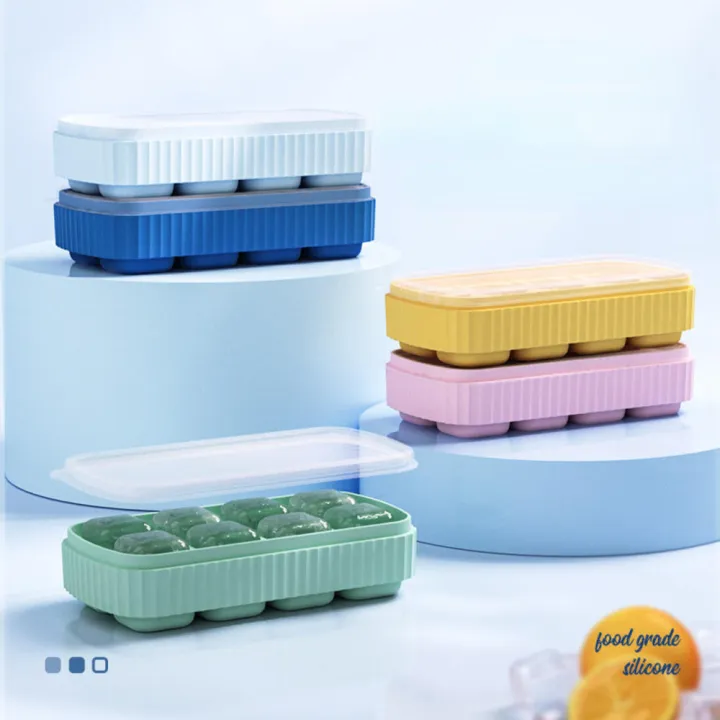 8%20Grids%20Silicone%20Ice%20Cube%20Maker%20Tray%20with%20Lid%20Ice%20Mould%20Forms%20for%20Ice%20Kitchen%20Whiskey%20Cocktail%20Accessory%20Kitchen%20Gadgets%20-%20Image%202