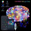 10M/Led Strip Lights Mobile APP music senser Remote Control String Fairy Light RGB IC Party Christmas Lights Festoon Lamp Wedding Room Decoration. 