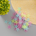 Radium Stars 50 pcs Wall Stickers Night Glowing Stars Plastic Radium Stars For Bedroom Decoration. 