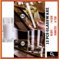 Lucky Glass ටම්බ්ලර්ස් 12.5oz / 310ML LG32 12PCS. 