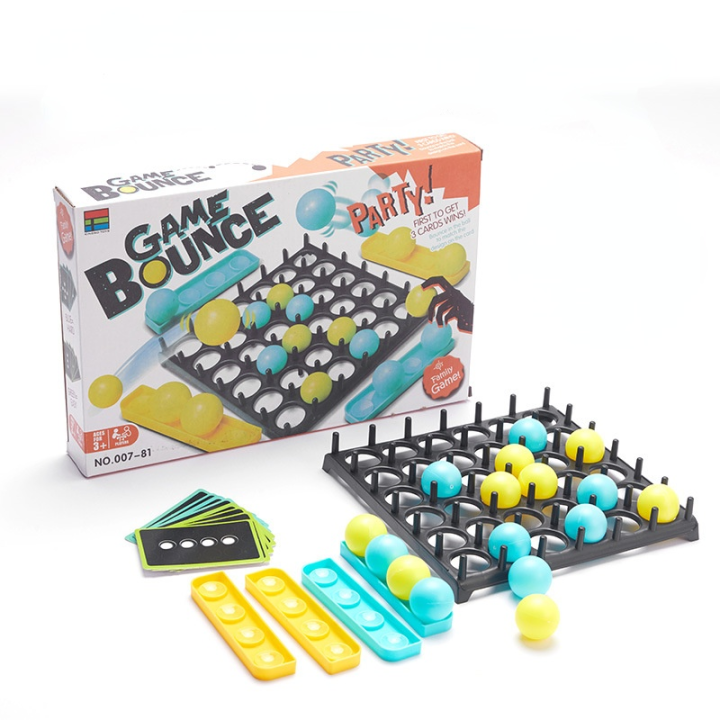 Bounce Off Spiel Für Kinder – Hüpfball-Spiel Mit 16 Bällen, 9 Karten, Brettspiel Für Die Ganze Familie